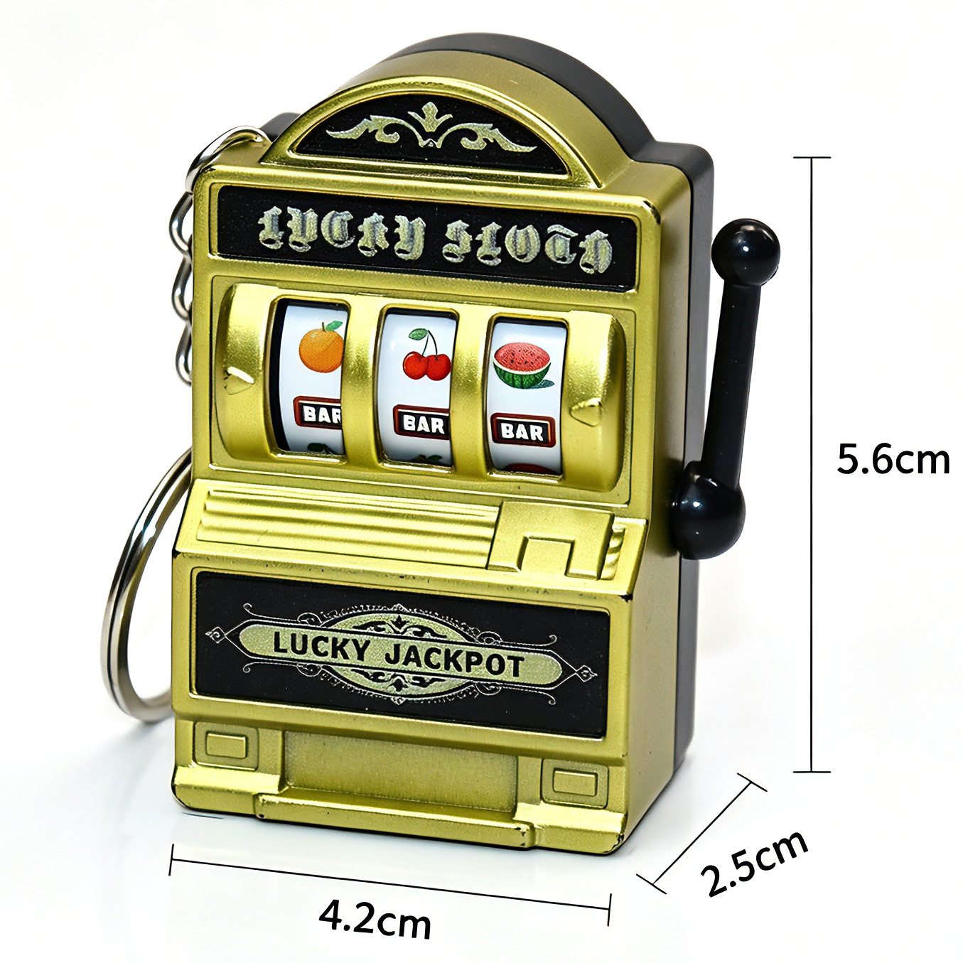 Retro Mini Slot Machine Keycha - Fruit Slot Machine 评论和价格
