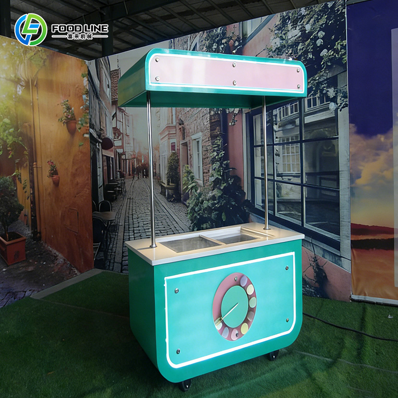 Outdoor Ice Cream Mini Cart Fl - Hot Dog Vending Cart 评论和价格