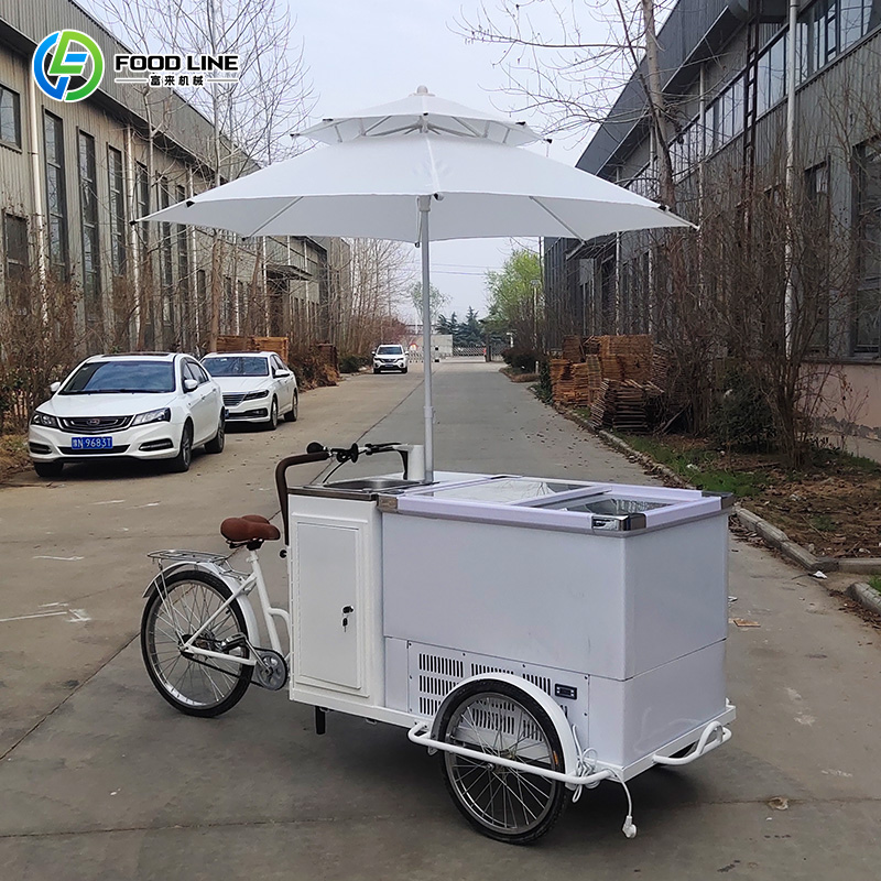 Outdoor Ice Cream Mini Cart Fl - Hot Dog Vending Cart 评论和价格