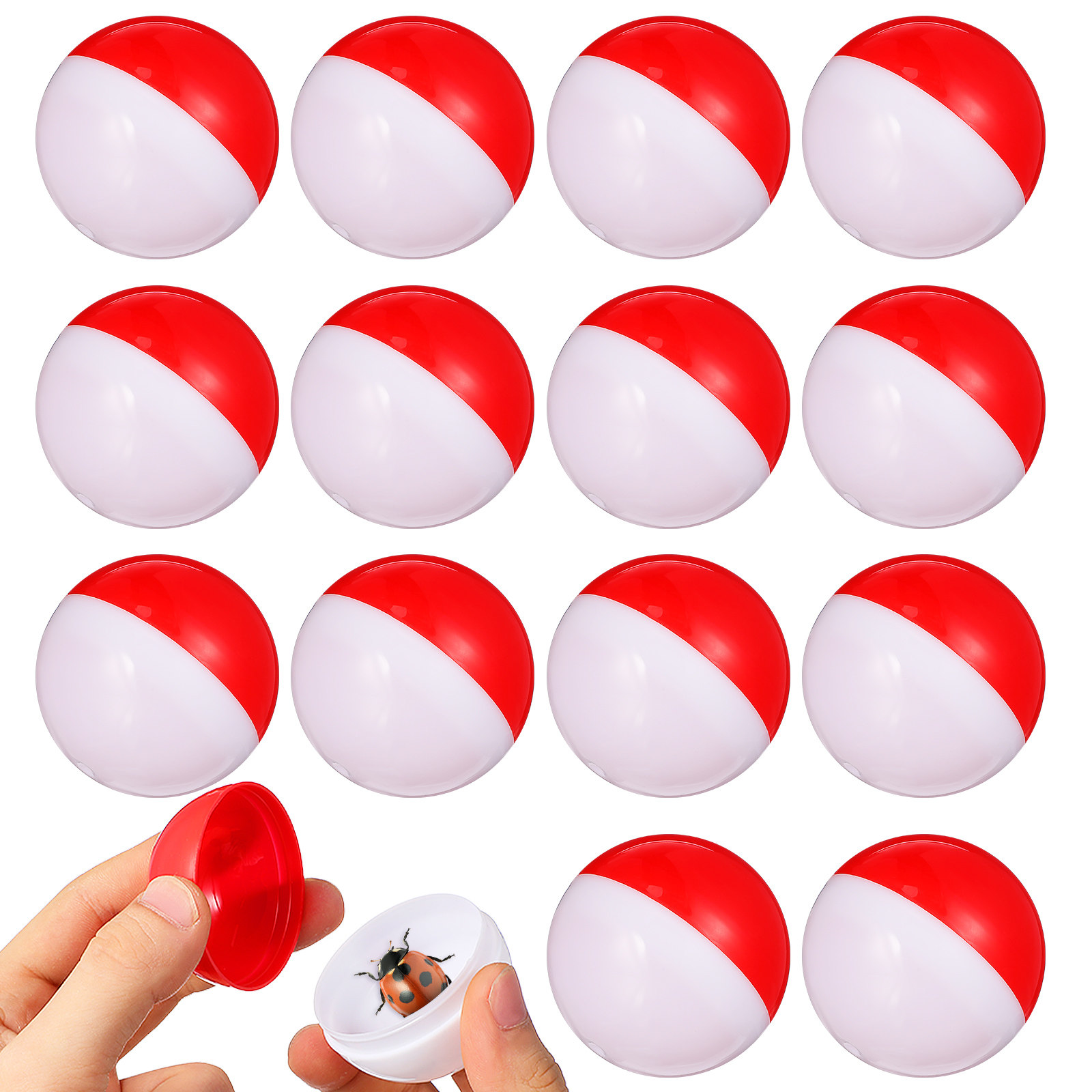 Clear Plastic Egg Capsules 20  - Open Vending Machine 评论和价格