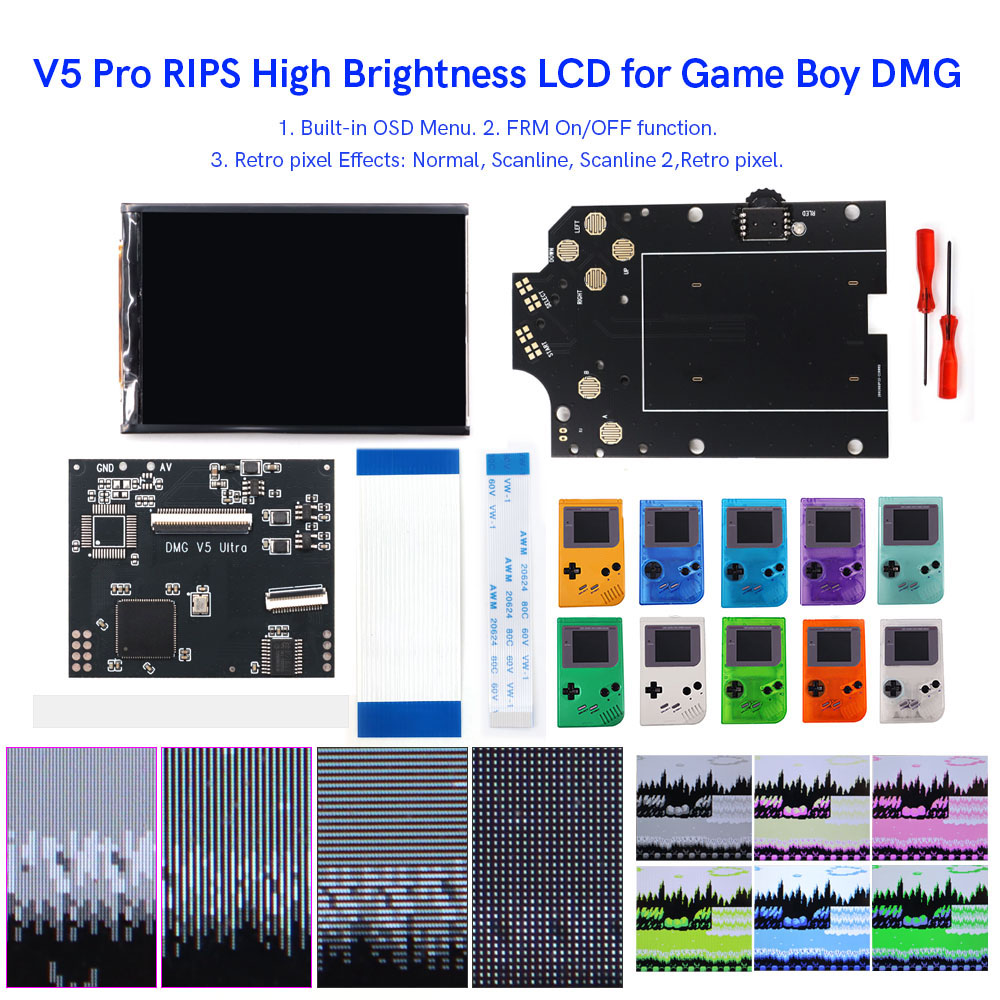 HISPEEDIDO For GB Dmg V5 Pro 3 - Lcd Screen Arcade 评论和价格