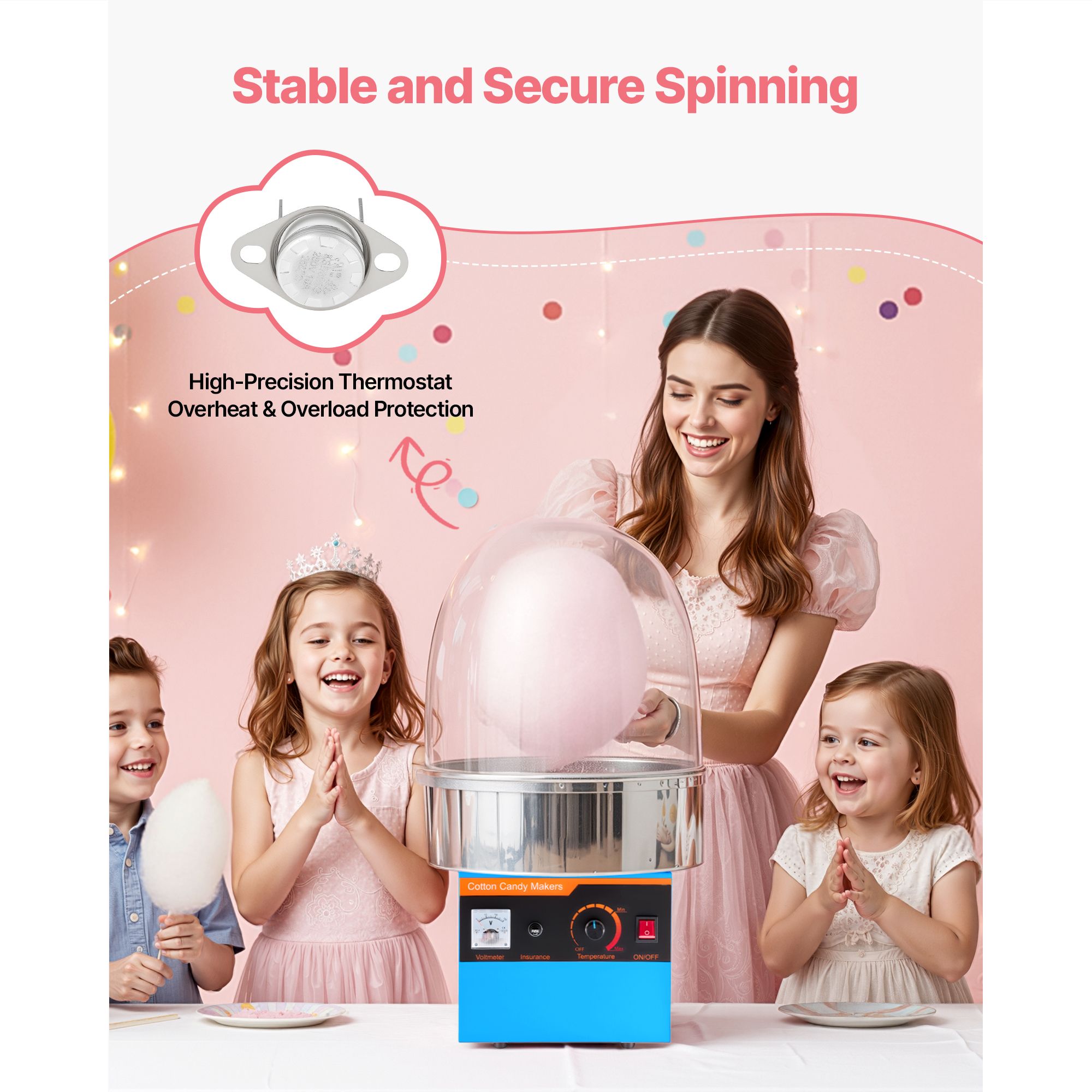 Electric Cotton Candy Machine, - Candy Floss Machine 评论和价格