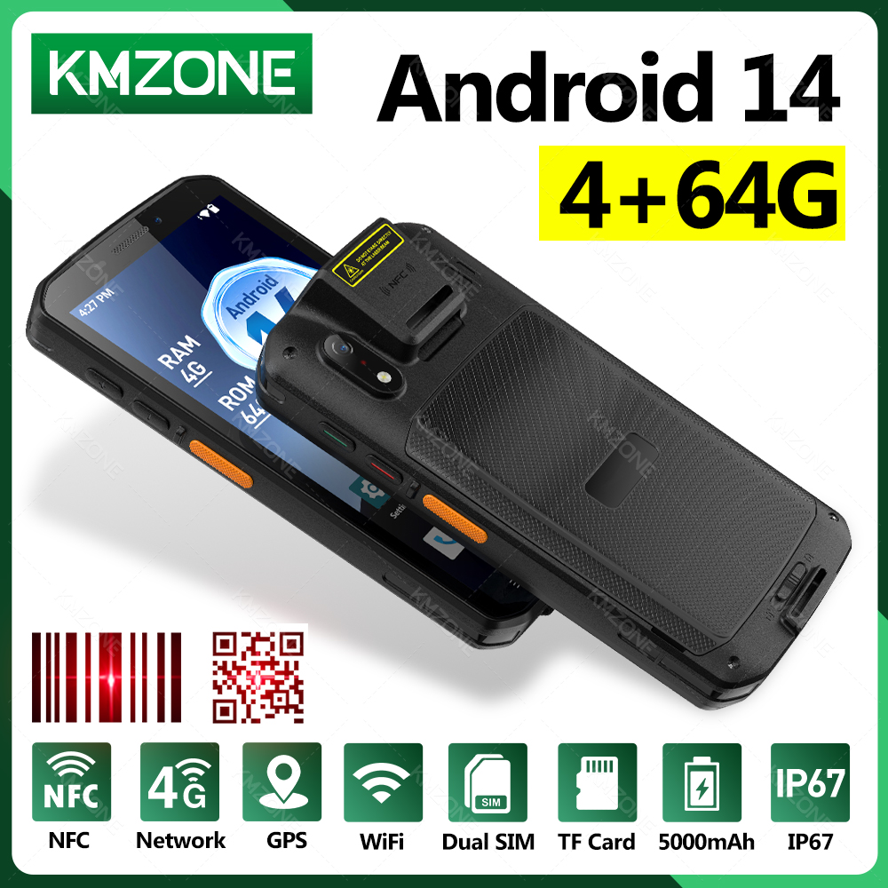 MTK6765 PDA Terminal Android 1 - Nfc Card Reader Vending 评论和价格