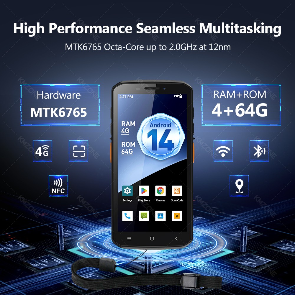 MTK6765 PDA Terminal Android 1 - Nfc Card Reader Vending 评论和价格