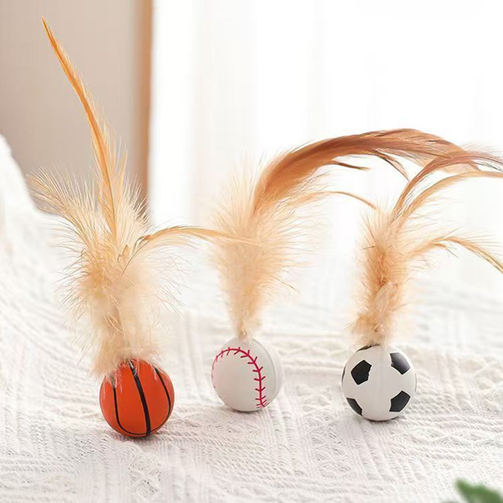 Cat Feather Ball Toys Interact - Basketball Arcade Game 评论和价格